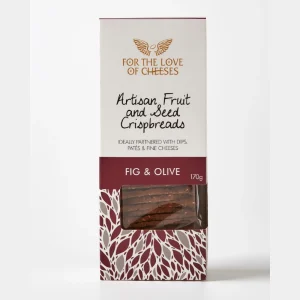 Fruit and seed Crispbreads Fig and Olive 170g The Gourmet Merchant